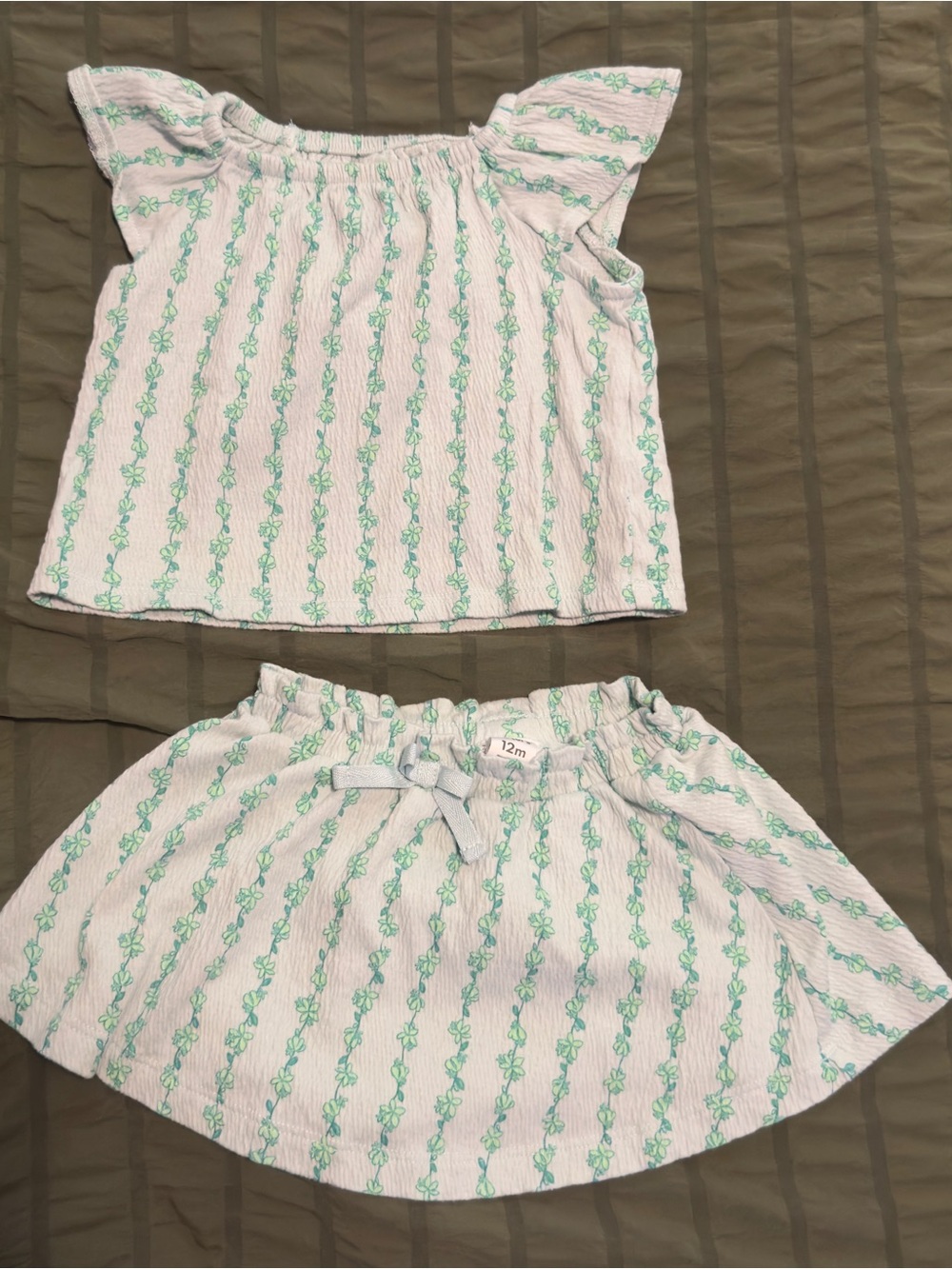 Carter's Green Printed Set